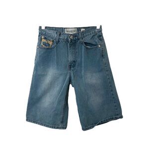 Chams Vintage 77 Boy’s Shorts Blue Denim 5 Pocket Knee Length Size 12 X 12